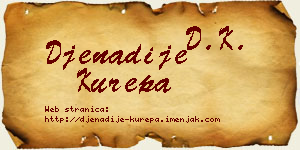 Đenadije Kurepa vizit kartica